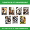 Pet Planner Templates Bundle – Printable Pet Care Organizer for Dogs and Cats